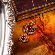 Load image into Gallery viewer, Magnificent Antique Victorian 18ct Gold Garnet Cabochon Necklace - c.1840