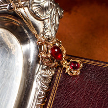 Load image into Gallery viewer, Magnificent Antique Victorian 18ct Gold Garnet Cabochon Necklace - c.1840