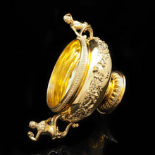 Load image into Gallery viewer, Magnificent Silver Gilt Cast Bowl - Important Jerningham Wine Cooler Inspired - London 1923 - Artisan Antiques