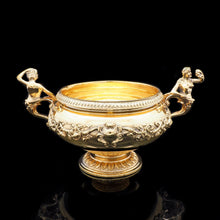 Load image into Gallery viewer, Magnificent Silver Gilt Cast Bowl - Important Jerningham Wine Cooler Inspired - London 1923 - Artisan Antiques