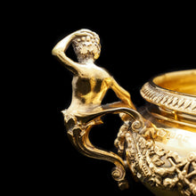 Load image into Gallery viewer, Magnificent Silver Gilt Cast Bowl - Important Jerningham Wine Cooler Inspired - London 1923 - Artisan Antiques