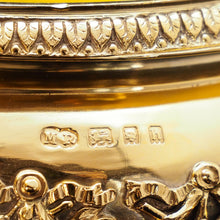 Load image into Gallery viewer, Magnificent Silver Gilt Cast Bowl - Important Jerningham Wine Cooler Inspired - London 1923 - Artisan Antiques
