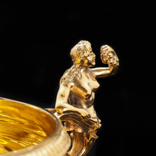 Load image into Gallery viewer, Magnificent Silver Gilt Cast Bowl - Important Jerningham Wine Cooler Inspired - London 1923 - Artisan Antiques