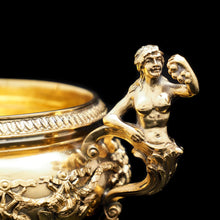 Load image into Gallery viewer, Magnificent Silver Gilt Cast Bowl - Important Jerningham Wine Cooler Inspired - London 1923 - Artisan Antiques