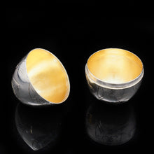 Load image into Gallery viewer, Solid Silver Russian Easter Egg with Gilt Interior- P. Barabanon 19th Century - Artisan Antiques