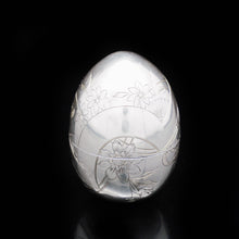 Load image into Gallery viewer, Solid Silver Russian Easter Egg with Gilt Interior- P. Barabanon 19th Century - Artisan Antiques