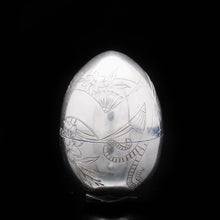 Load image into Gallery viewer, Solid Silver Russian Easter Egg with Gilt Interior- P. Barabanon 19th Century - Artisan Antiques