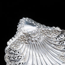 Load image into Gallery viewer, A Large Solid Silver Scallop-Shaped Dish/Bowl - Henry Atkin 1908 - Artisan Antiques
