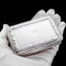 Load image into Gallery viewer, Large Georgian Solid Silver Table Snuff Box - Thomas Edwards 1836 - Artisan Antiques