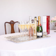 Load image into Gallery viewer, Magnificent Antique Solid Silver Georgian Tray / Salver (70cm) with Chased Border - William Marshall, 1828