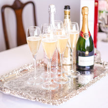 Load image into Gallery viewer, Magnificent Antique Solid Silver Georgian Tray / Salver (70cm) with Chased Border - William Marshall, 1828