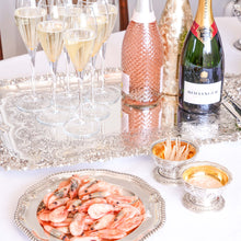 Load image into Gallery viewer, Magnificent Antique Solid Silver Georgian Tray / Salver (70cm) with Chased Border - William Marshall, 1828