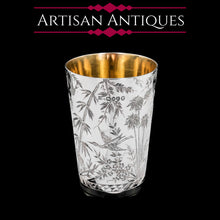 Load image into Gallery viewer, Antique Solid Silver Aesthetic Style Beaker/Cup - John Adlwinckle & James Slater 1881