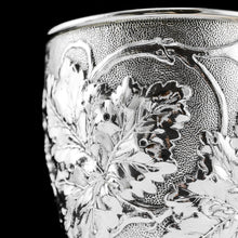 Load image into Gallery viewer, Antique Victorian Solid Silver Beaker/Cup with Superb Naturalistic Grapevine Design - Barnard 1871