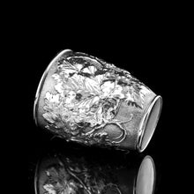 Load image into Gallery viewer, Antique Victorian Solid Silver Beaker/Cup with Superb Naturalistic Grapevine Design - Barnard 1871