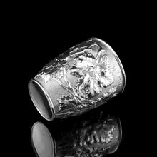 Load image into Gallery viewer, Antique Victorian Solid Silver Beaker/Cup with Superb Naturalistic Grapevine Design - Barnard 1871