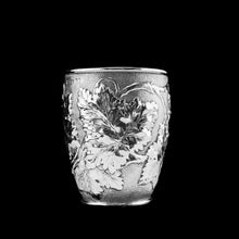 Load image into Gallery viewer, Antique Victorian Solid Silver Beaker/Cup with Superb Naturalistic Grapevine Design - Barnard 1871
