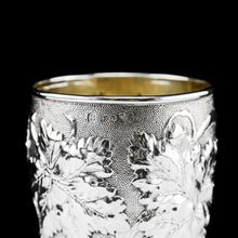 Load image into Gallery viewer, Antique Victorian Solid Silver Beaker/Cup with Superb Naturalistic Grapevine Design - Barnard 1871