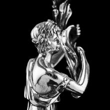 Load image into Gallery viewer, Antique English Solid Silver Figural Candlestick/Candleholder - Charles Thomas Fox & George Fox 1842