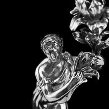 Load image into Gallery viewer, Antique English Solid Silver Figural Candlestick/Candleholder - Charles Thomas Fox & George Fox 1842