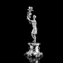Load image into Gallery viewer, Antique English Solid Silver Figural Candlestick/Candleholder - Charles Thomas Fox & George Fox 1842