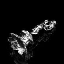 Load image into Gallery viewer, Antique English Solid Silver Figural Candlestick/Candleholder - Charles Thomas Fox & George Fox 1842