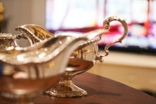 Load image into Gallery viewer, A Pair of Georgian Solid Silver Pedestal Sauce Boats - William Collins 1774 - Artisan Antiques