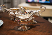 Load image into Gallery viewer, A Pair of Georgian Solid Silver Pedestal Sauce Boats - William Collins 1774 - Artisan Antiques