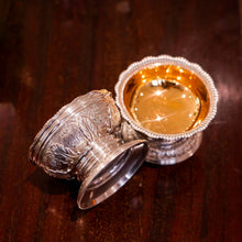 Load image into Gallery viewer, Magnificent Antique Solid Silver Georgian Pedestal Salts - Robert Hennell 1826