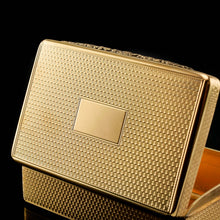 Load image into Gallery viewer, Antique Georgian Solid Silver Gilt Snuff Box, Engine Turned - Thomas Edwards 1829