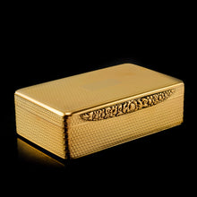 Load image into Gallery viewer, Antique Georgian Solid Silver Gilt Snuff Box, Engine Turned - Thomas Edwards 1829