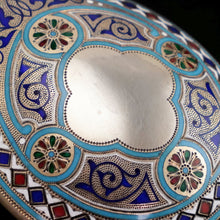 Load image into Gallery viewer, A Large Imperial Russian Solid Silver Enamel Champleve Spoon - Ivan Khlebnikov