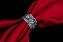 Load image into Gallery viewer, Antique Imperial Russian Solid Silver Cloisonne Enamel Napkin Ring - c1910