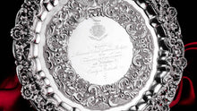 Load image into Gallery viewer, A Magnificent Georgian Sterling Silver Tray/Salver with Military Lieutenant Interest - James Fray 1833 - Artisan Antiques
