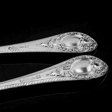 Load image into Gallery viewer, A Rare Victorian Solid Silver Hand-Pierced Fish Server Set - Martin Hall & Co. 1863