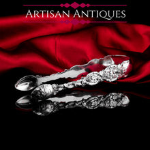 Load image into Gallery viewer, Antique Georgian Solid Silver Sugar Tongs Grapevine Design - William Eley & William Fearn 1823