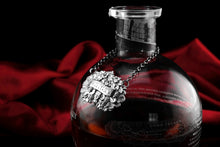 Load image into Gallery viewer, Antique Solid Silver Wine/Whisky Decanter Label with Bacchus & Vine Motifs - Taylor & Perry 1840