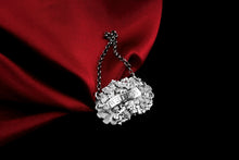 Load image into Gallery viewer, Antique Solid Silver Wine/Whisky Decanter Label with Bacchus & Vine Motifs - Taylor & Perry 1840