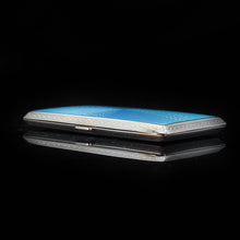 Load image into Gallery viewer, Solid Silver Guilloché Enamel Cigarette Case - F B Reynolds 1926 - Artisan Antiques