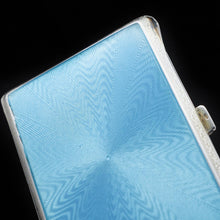 Load image into Gallery viewer, Solid Silver Guilloché Enamel Cigarette Case - F B Reynolds 1926 - Artisan Antiques