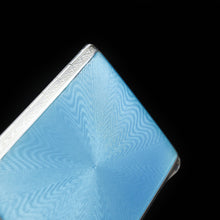 Load image into Gallery viewer, Solid Silver Guilloché Enamel Cigarette Case - F B Reynolds 1926 - Artisan Antiques
