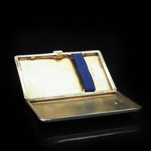 Load image into Gallery viewer, Solid Silver Guilloché Enamel Cigarette Case - F B Reynolds 1926 - Artisan Antiques