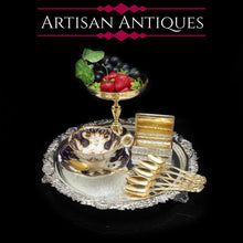 Load image into Gallery viewer, A Large Solid Silver Salver Edwardian - William Mammatt & Son 1902 - Artisan Antiques