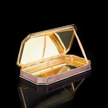 Load image into Gallery viewer, Splendid Silver Gilt & Guilloche Enamel Snuff Box - Viennese c.1875 - Artisan Antiques