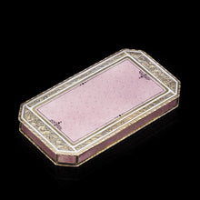 Load image into Gallery viewer, Splendid Silver Gilt & Guilloche Enamel Snuff Box - Viennese c.1875 - Artisan Antiques