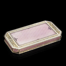 Load image into Gallery viewer, Splendid Silver Gilt & Guilloche Enamel Snuff Box - Viennese c.1875 - Artisan Antiques