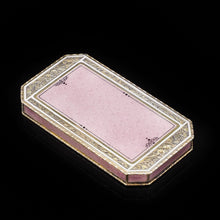 Load image into Gallery viewer, Splendid Silver Gilt & Guilloche Enamel Snuff Box - Viennese c.1875 - Artisan Antiques