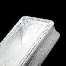 Load image into Gallery viewer, RESERVED - A Huge Solid Silver Table Snuff Box Victorian - Thomas Johnson 1869 - Artisan Antiques