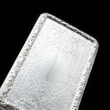 Load image into Gallery viewer, RESERVED - A Huge Solid Silver Table Snuff Box Victorian - Thomas Johnson 1869 - Artisan Antiques