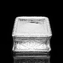Load image into Gallery viewer, RESERVED - A Huge Solid Silver Table Snuff Box Victorian - Thomas Johnson 1869 - Artisan Antiques